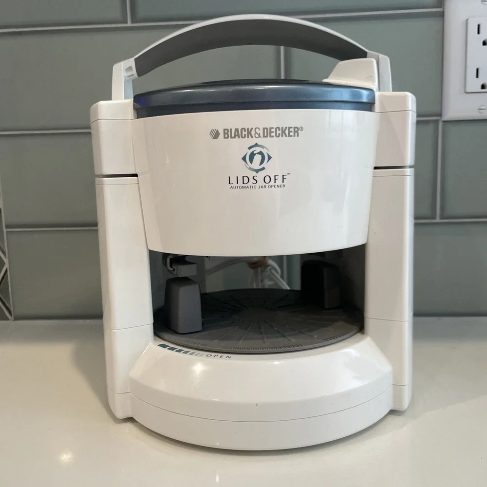 Black And Decker Lids Off Automatic Jar Opener JW200‎ Tested Works